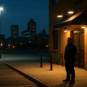 Detroit negligent security lawyer article image showing a well-lit bar parking lot Detroit negligent security lawyer article image showing a well-lit bar parking lot