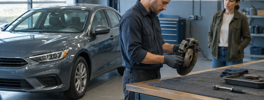 A vehicle inspection for a suspected defective car part after a Detroit crash