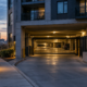 Detroit apartment garage entrance illustrating a potential negligent security review after an assault