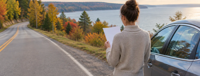 Michigan PIP medical coverage limits and a calm roadside scene near Traverse City