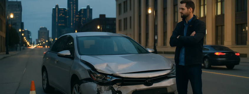 Detroit hit and run accident lawyer discussing uninsured-motorist coverage after a crash
