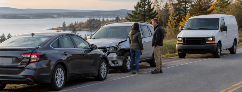 Traverse City accident lawyer examining possible employer liability after a work-related crash